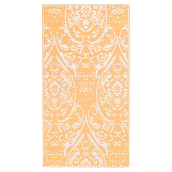 vidaXL Vonkajší koberec oranžovo-biely 80x150 cm PP – Obrázok 2