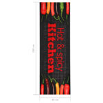 vidaXL Kuchynská rohožka prateľná 45x150 cm Hot&Spicy – Obrázok 6