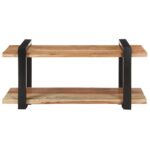 vidaXL TV skrinka 90x40x40 cm, akáciový masív – Obrázok 3