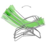 vidaXL Hojdacie stoličky 2 ks oceľové zelené – Obrázok 5