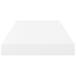 vidaXL Plávajúce nástenné police 2 ks, lesklé biele 50x23x3,8 cm, MDF – Obrázok 6