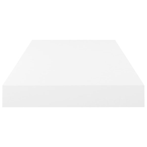 vidaXL Plávajúce nástenné police 2 ks, lesklé biele 50x23x3,8 cm, MDF – Obrázok 6