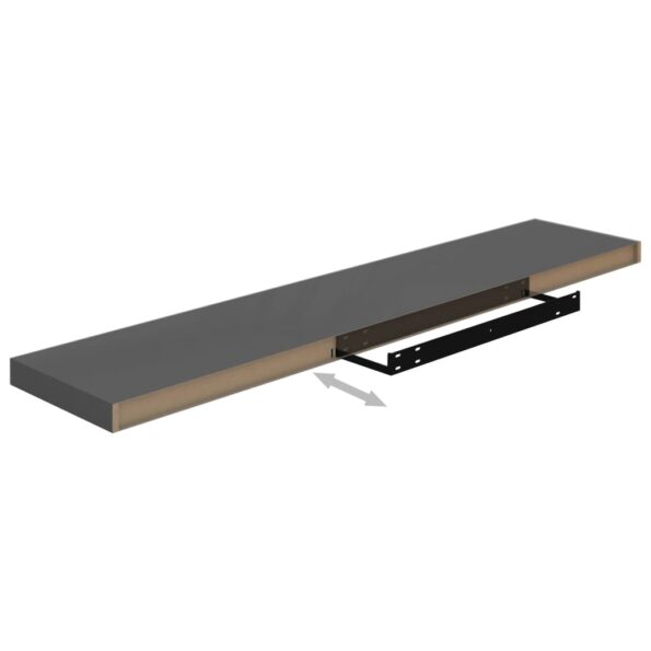 VXL8720286074312_g_en_hd_6.jpg vidaXL Plávajúce nástenné police 2 ks, lesklé sivé 120x23,5x3,8cm, MDF – Obrázok 8