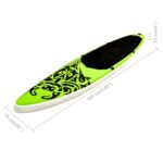 vidaXL Nafukovací Stand Up Paddleboard 305x76x15 cm zelený – Obrázok 11