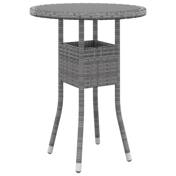 VXL8720286089774_a_en_hd_1.jpg vidaXL Záhradný stôl Ø60x75 cm tvrdené sklo a polyratan sivý – Obrázok 2