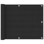 vidaXL Balkónová markíza antracitová 75x300 cm HDPE