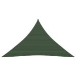 vidaXL Tieniaca plachta 160 g/m² tmavozelená 5x5x6 m HDPE
