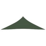 vidaXL Tieniaca plachta 160 g/m² tmavozelená 5x5x6 m HDPE – Obrázok 3