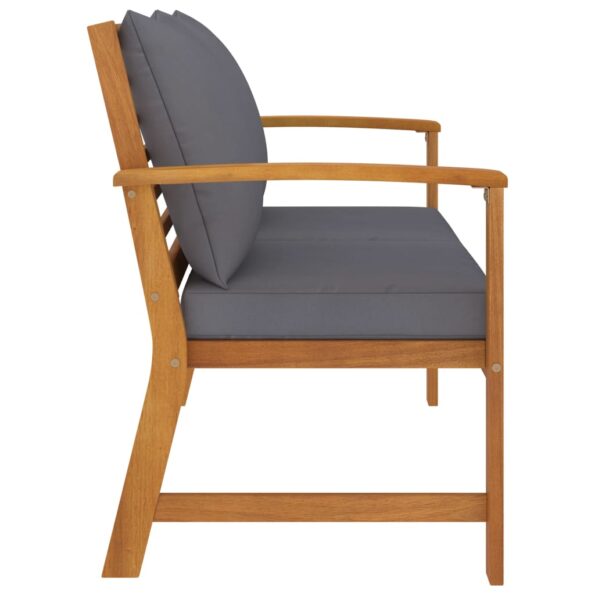 VXL8720286113493_g_en_hd_2.jpg vidaXL Záhradná lavička s tmavosivými vankúšmi 120 cm akáciový masív – Obrázok 3