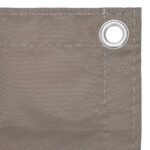 vidaXL Balkónová markíza, sivohnedá 120x500 cm, oxfordská látka – Obrázok 3