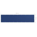 vidaXL Balkónová markíza, modrá 90x400 cm, oxfordská látka – Obrázok 5