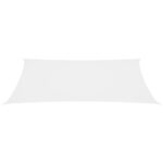 vidaXL Tieniaca plachta, oxford, obdĺžniková 2x5 m, biela – Obrázok 3