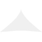 vidaXL Tieniaca plachta oxfordská látka trojuholníková 3x4x4 m biela – Obrázok 3