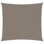 vidaXL Tieniaca plachta, oxford, štvorcová 7x7 m, sivohnedá