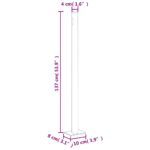 vidaXL Zaťahovacia bočná markíza na terasu 140x600 cm, sivá – Obrázok 9