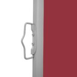 vidaXL Zaťahovacia bočná markíza na terasu 600x160 cm, červená – Obrázok 4