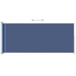 vidaXL Zaťahovacia bočná markíza na terasu 180x500 cm modrá – Obrázok 3