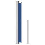 vidaXL Zaťahovacia bočná markíza na terasu 180x500 cm modrá – Obrázok 6