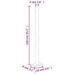 vidaXL Zaťahovacia bočná markíza na terasu 180x500 cm modrá – Obrázok 8