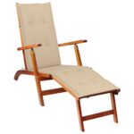 vidaXL Podložka na lehátko béžová (75+105)x50x4 cm – Obrázok 3