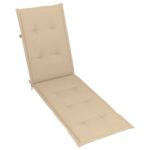 vidaXL Podložka na lehátko béžová (75+105)x50x4 cm – Obrázok 5