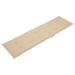 vidaXL Podložka na lehátko béžová (75+105)x50x4 cm – Obrázok 6