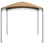 vidaXL Altánok 3x3x2,65 m sivohnedý 180 g/m² – Obrázok 3