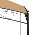vidaXL Altánok 3x3x2,65 m sivohnedý 180 g/m² – Obrázok 4