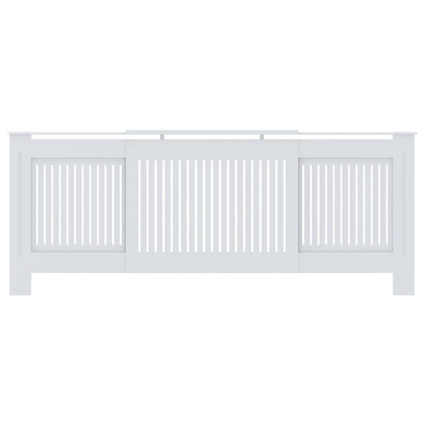 vidaXL Kryt na radiátor biely 205 cm MDF – Obrázok 3