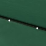 vidaXL Slnečník s LED a oceľovou tyčou zelený 2x3 m – Obrázok 3