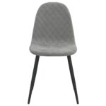 vidaXL Otočné jedálenské stoličky 2 ks bledosivé zamatové – Obrázok 5