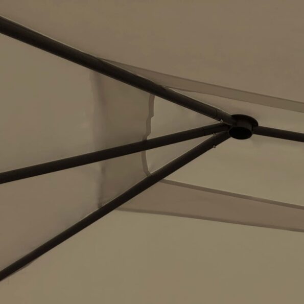 vidaXL Altánok 3x4x2,6 m sivohnedý 160 g/m² – Obrázok 2