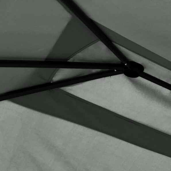 vidaXL Altánok 3x6x2,6 m antracitový 160 g/m² – Obrázok 2