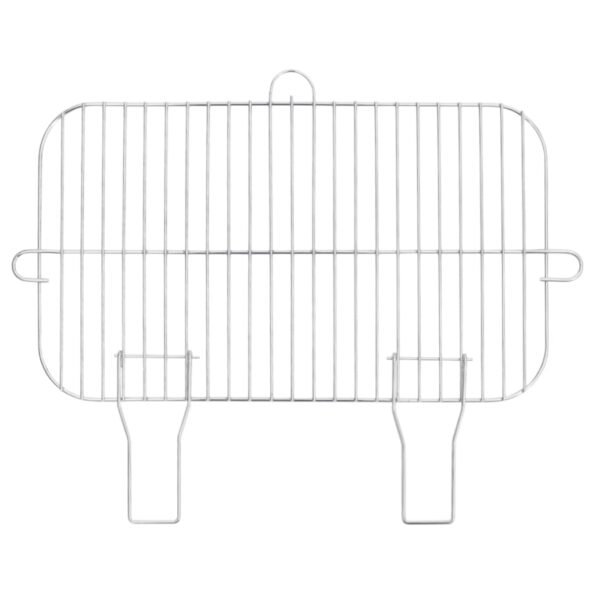 vidaXL Gril na drevené uhlie s kolieskami čierna oceľ – Obrázok 10