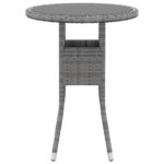 vidaXL 5-dielna záhradná sedacia súprava sivá polyratanová – Obrázok 6