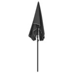 vidaXL Záhradný slnečník s tyčou 200x130 cm antracitový – Obrázok 4