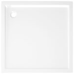 vidaXL Štvorcová sprchová vanička z ABS 90x90 cm – Obrázok 5