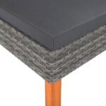 vidaXL Podnožka polyratan a eukalyptový masív – Obrázok 3