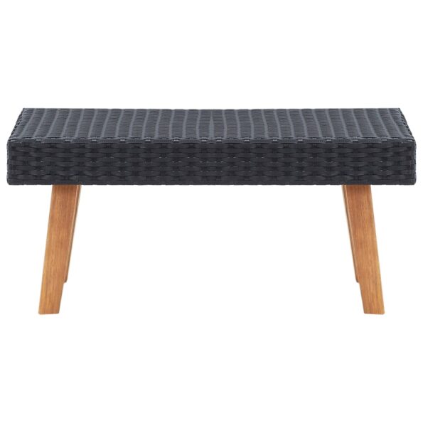 vidaXL 5-dielna záhradná sedacia súprava s vankúšmi polyratan čierna – Obrázok 7