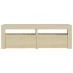 vidaXL TV skrinka s LED svetlami dub sonoma 120x35x40 cm – Obrázok 8