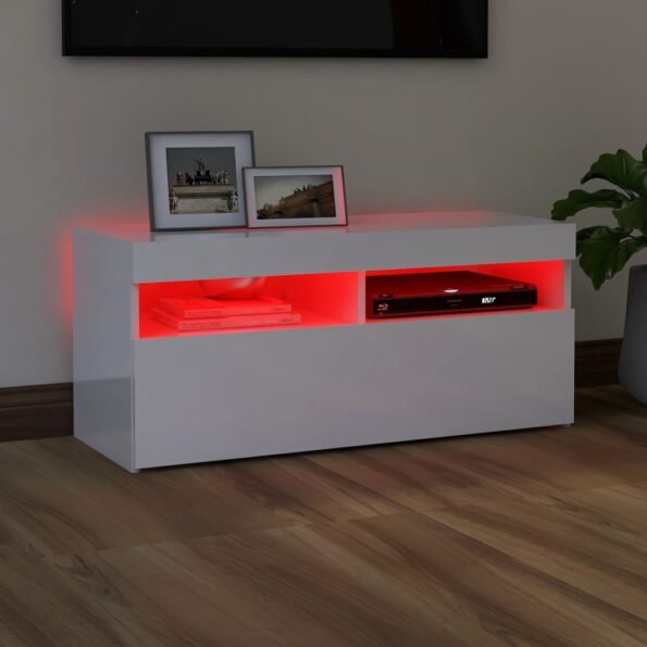 VXL8720286217986_g_en_hd_3.jpg vidaXL TV skrinka s LED svetlami lesklá biela 90x35x40 cm – Obrázok 5