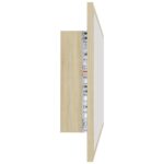 vidaXL LED kúpeľňové zrkadlo dubu sonoma 80x8,5x37 cm, akryl – Obrázok 8