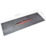 vidaXL Kuchynský koberec prateľný paprikový dizajn 60x300 cm – Obrázok 5