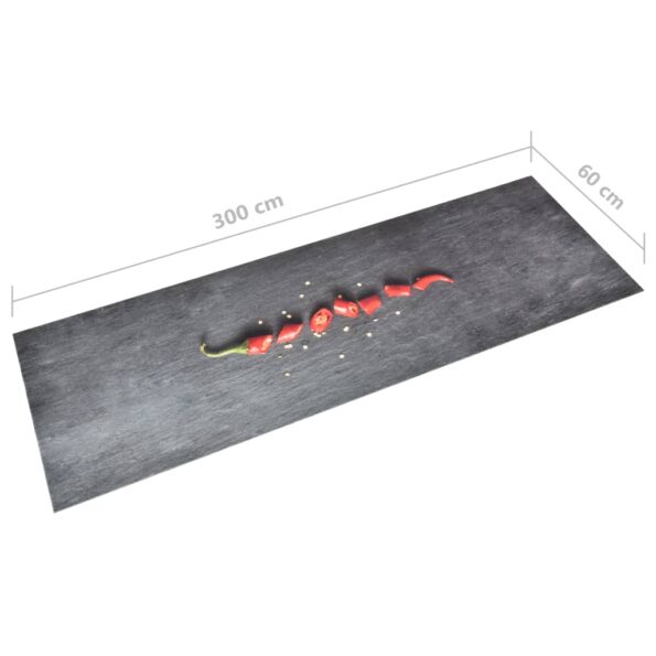 VXL8720286242339_g_en_hd_4.jpg vidaXL Kuchynský koberec prateľný paprikový dizajn 60x300 cm – Obrázok 5