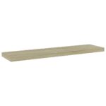 vidaXL Prídavné police 4 ks, dub sonoma 40x10x1,5 cm, kompozitné drevo – Obrázok 2
