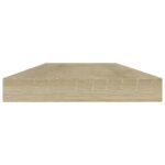 vidaXL Prídavné police 4 ks, dub sonoma 40x10x1,5 cm, kompozitné drevo – Obrázok 3