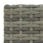 vidaXL 5-dielna vonkajšia barová súprava s opierkou polyratanová sivá – Obrázok 8