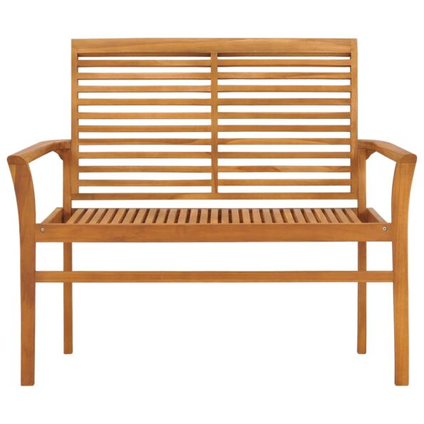 VXL8720286265772_g_en_hd_2.jpg vidaXL Záhradná lavička a modrá podložka 112 cm teakový masív – Obrázok 3