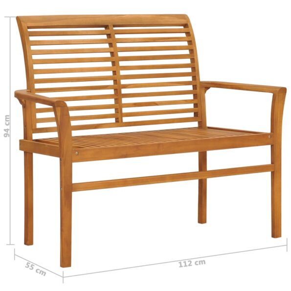 VXL8720286265772_g_en_hd_7.jpg vidaXL Záhradná lavička a modrá podložka 112 cm teakový masív – Obrázok 8