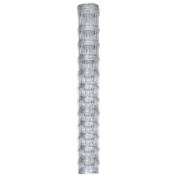 vidaXL Záhradný plot pozinkovaná oceľ 50x1,25 m strieborný – Obrázok 2